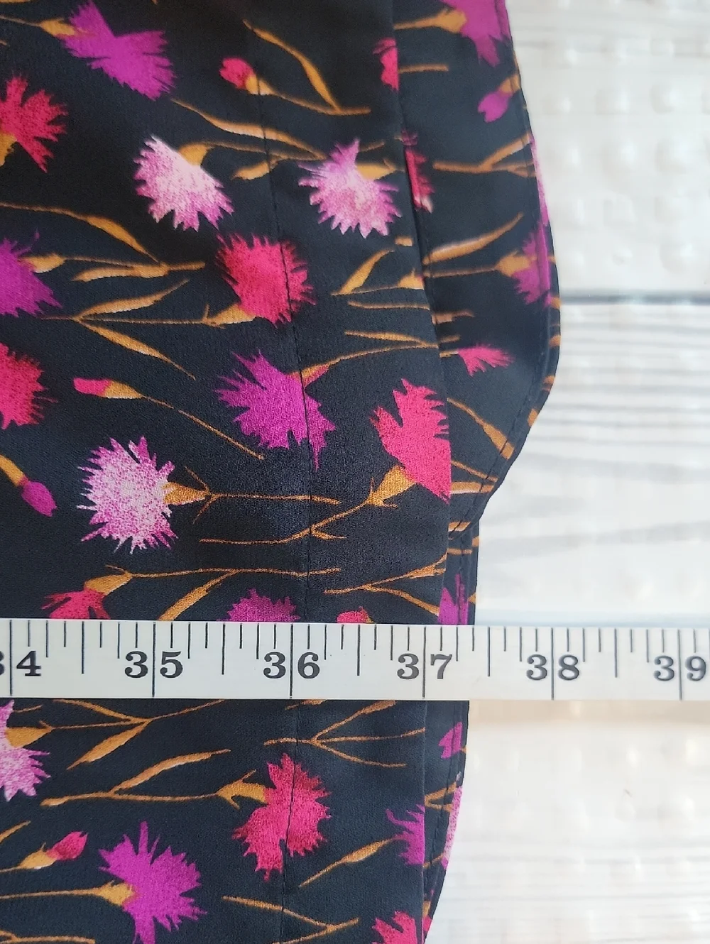 Gap Sleeveless Floral Tie-Waist Midi Dress - Black & Pink Floral Womens Size L